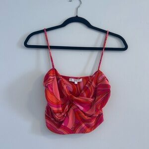 Olivaceous Pink and Orange Swirl Camisole